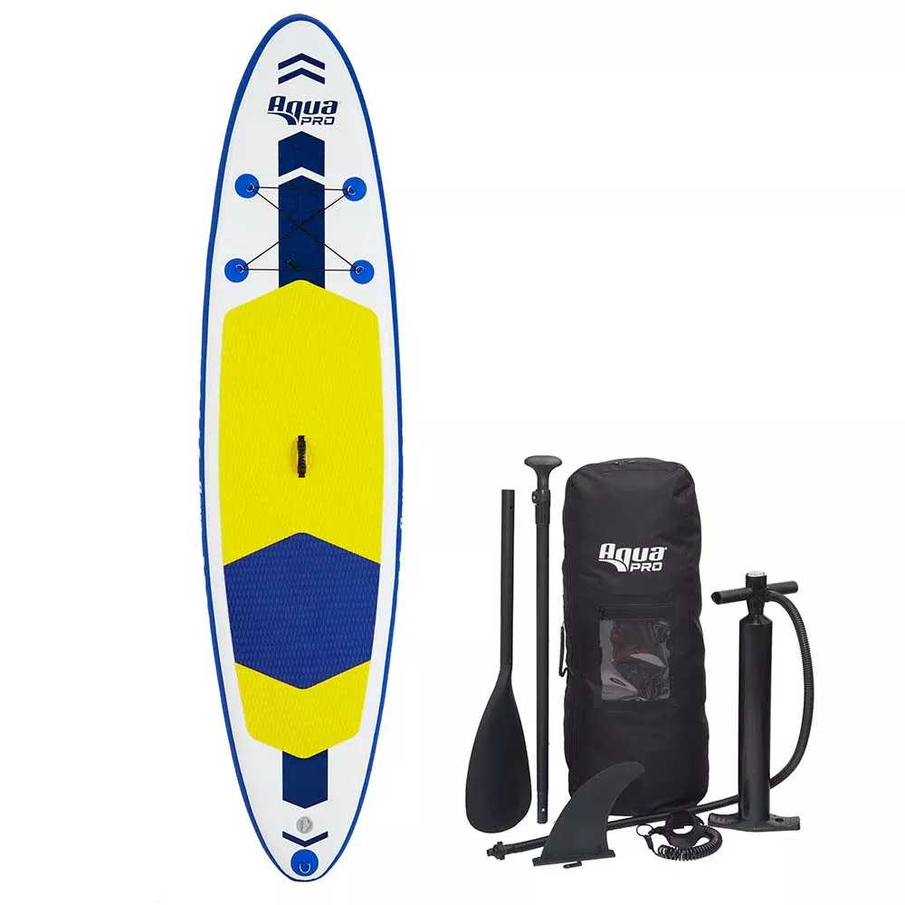 Aqua Leisure 10.6′ Inflatable Stand-Up Paddleboard Drop Stitch w/Oversized Backpack f/Board & Accessories