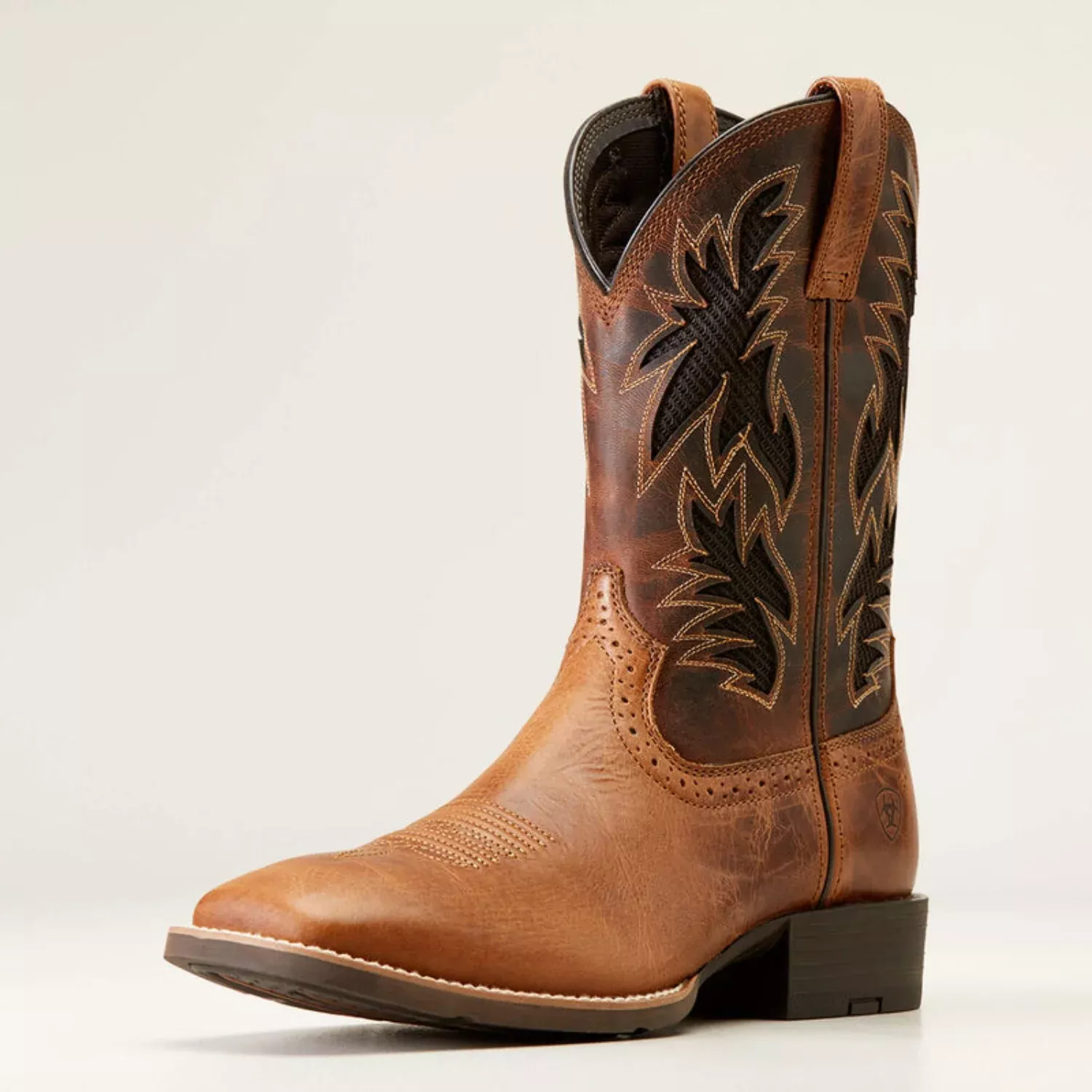 Ariat Men’s Sport Cool VentTEK Wide Square Toe Cowboy Boot