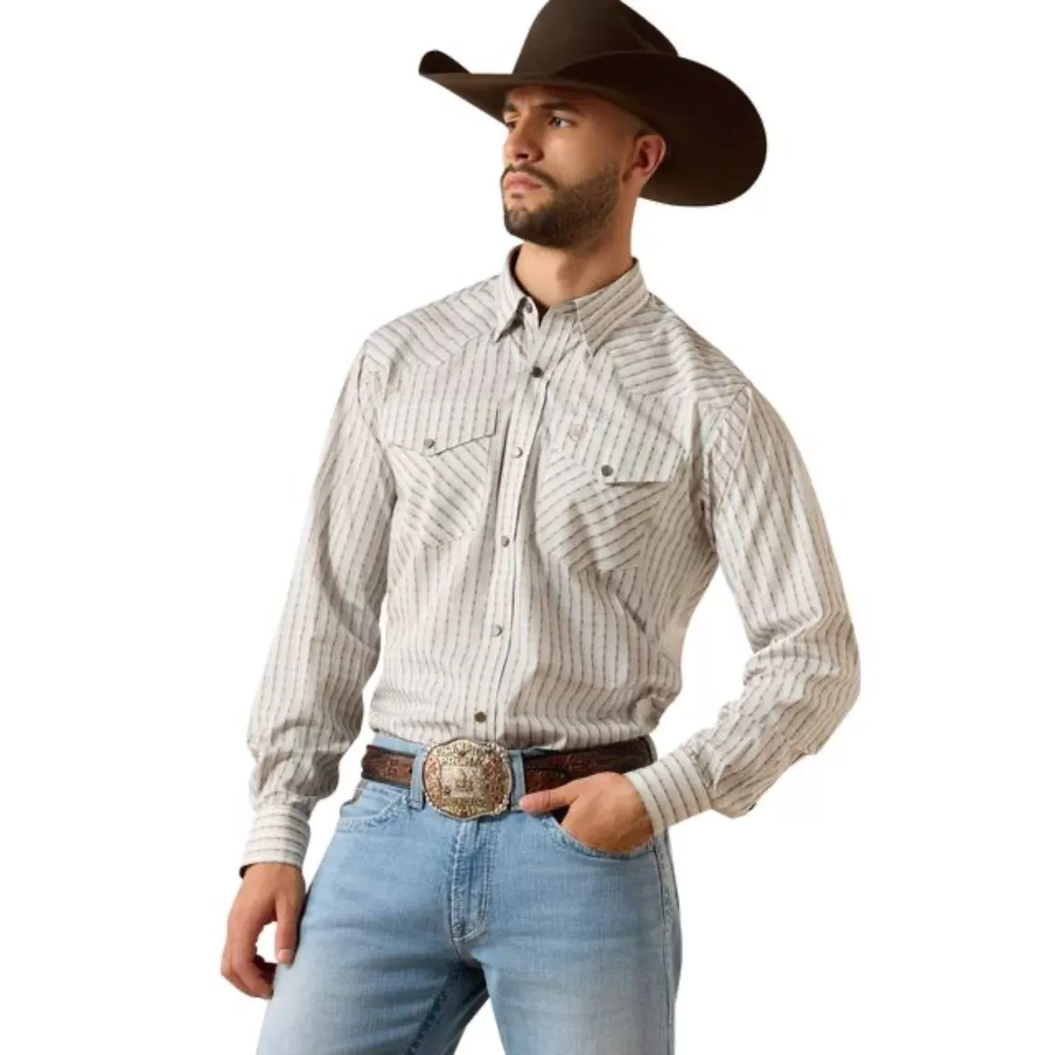 Ariat Men’s Wrinkle Free Burnard Classic Fit Snap Shirt