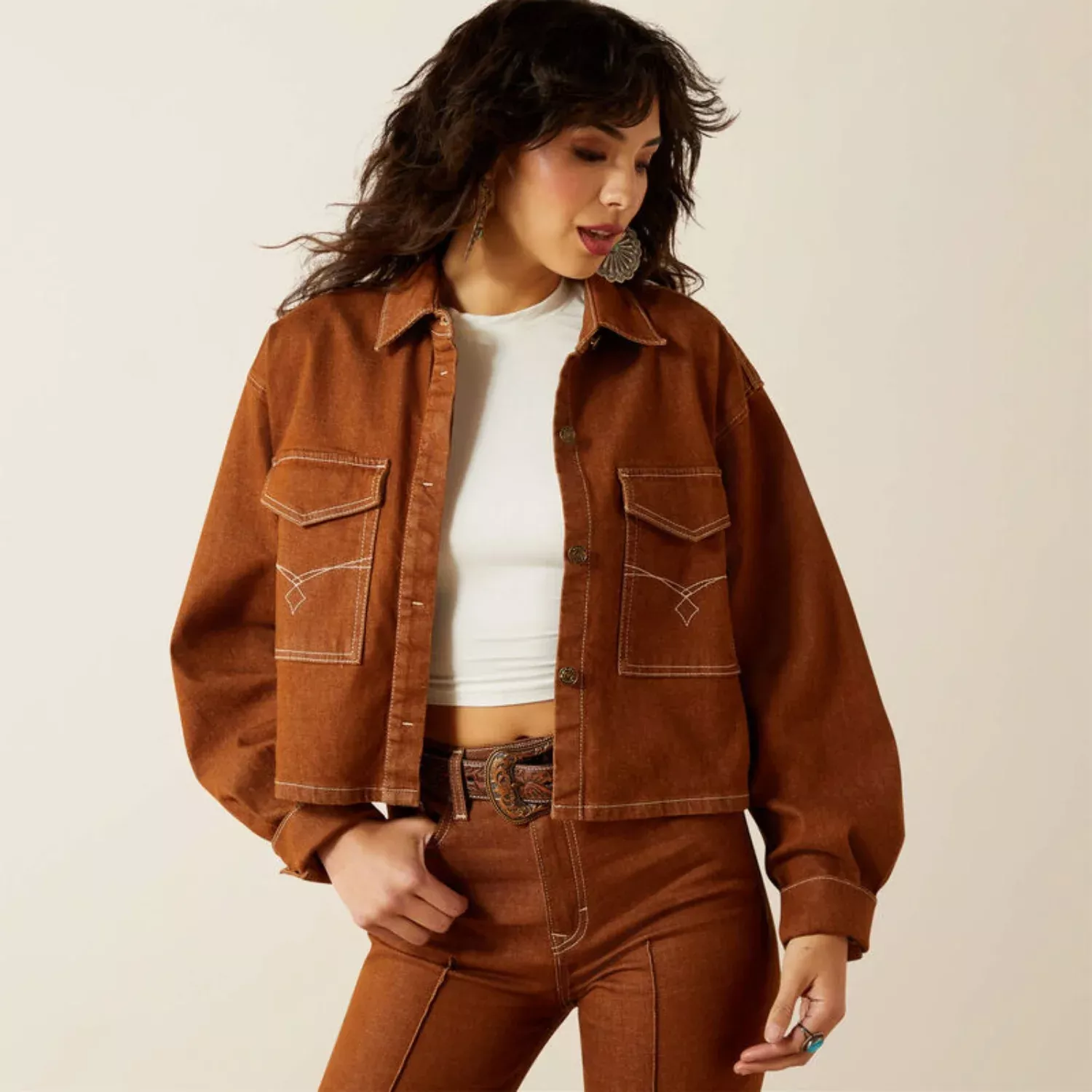 Ariat Women’s Boxy Cropped Denim Jacket