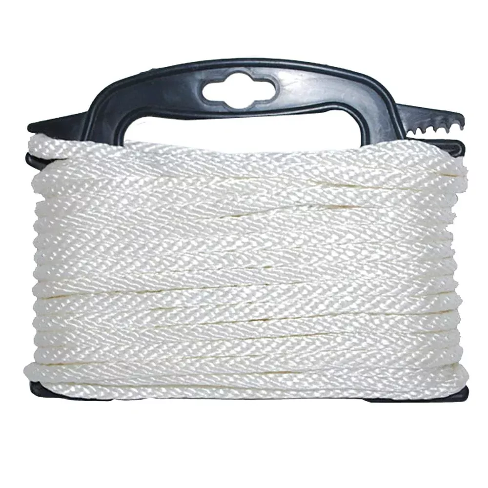 Attwood Braided Nylon Rope – 3/16″ x 100′ – White