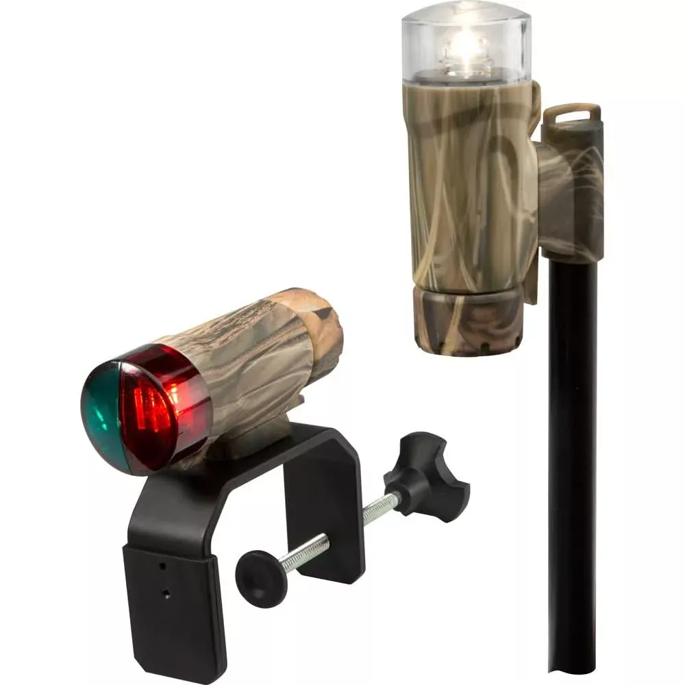 Attwood Clamp-On Portable LED Light Kit – RealTree Max-4 Camo [14191-7]