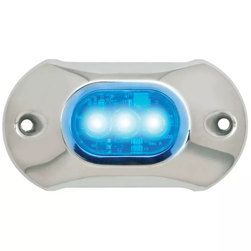 Attwood Light Armor Underwater LED Light – 3 LEDs – Blue [65UW03B-7]