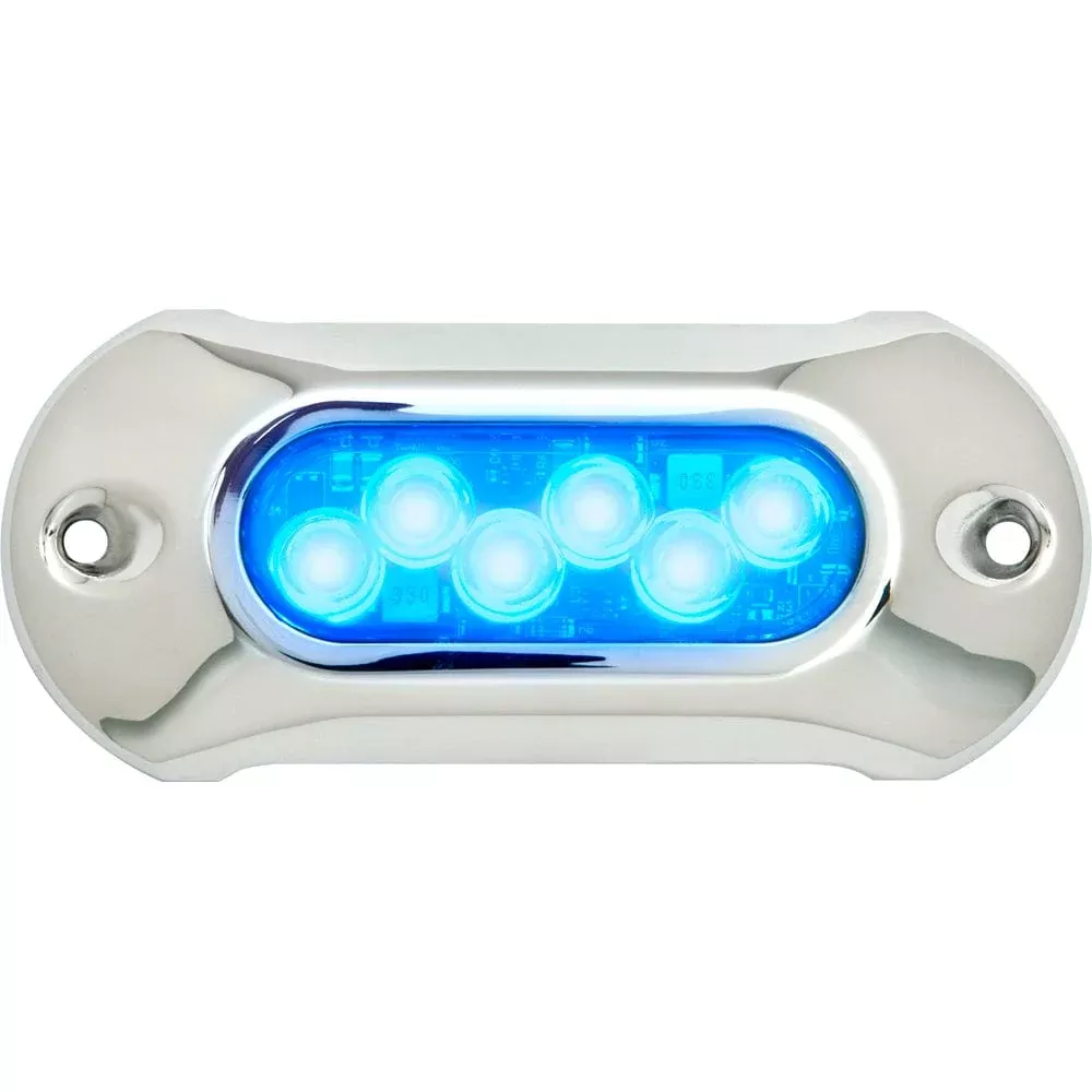 Attwood Light Armor Underwater LED Light – 6 LEDs – Blue