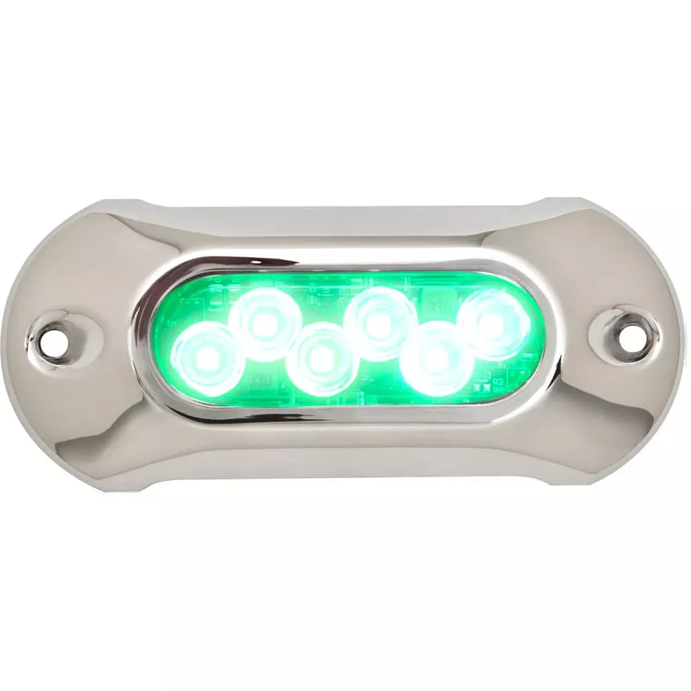 Attwood Light Armor Underwater LED Light – 6 LEDs – Green [65UW06G-7]