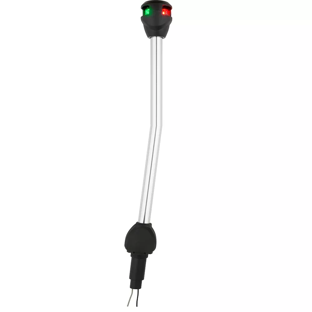 Attwood LightArmor Bi-Color Navigation Pole Light – Angled – 14″ [NV6LC1-14A7]