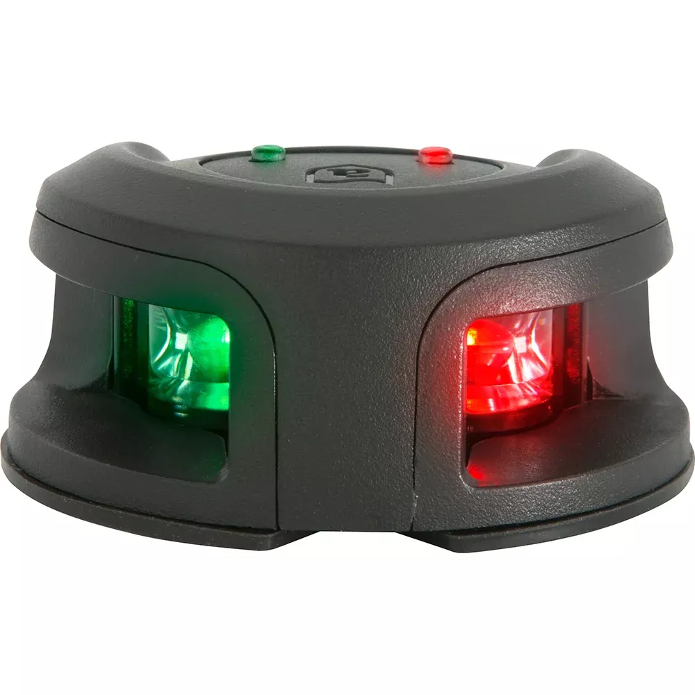 Attwood LightArmor Bow Mount Navigation Light – Composite Black – Bi-Color – 2NM [NV2002PB-7]