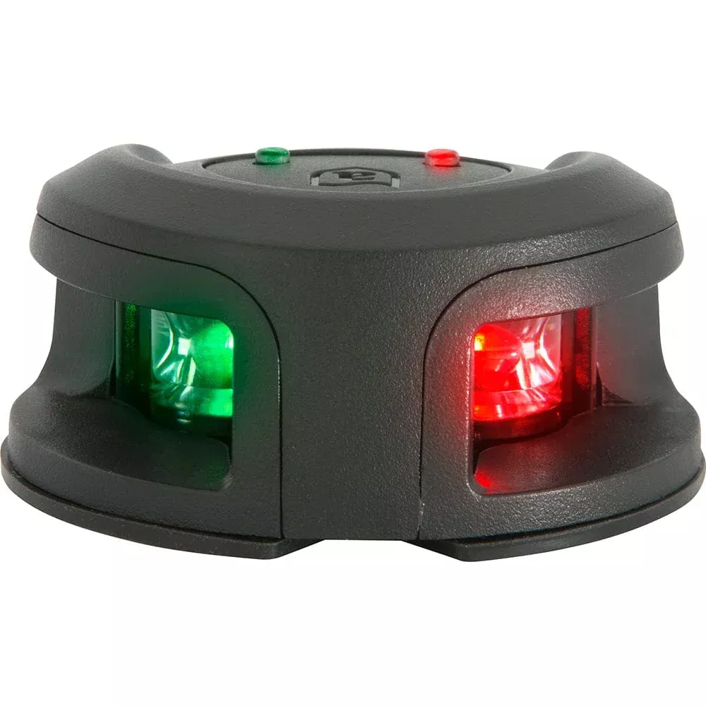 Attwood LightArmor Bow Mount Navigation Light – Composite Black – Bi-Color – 2NM