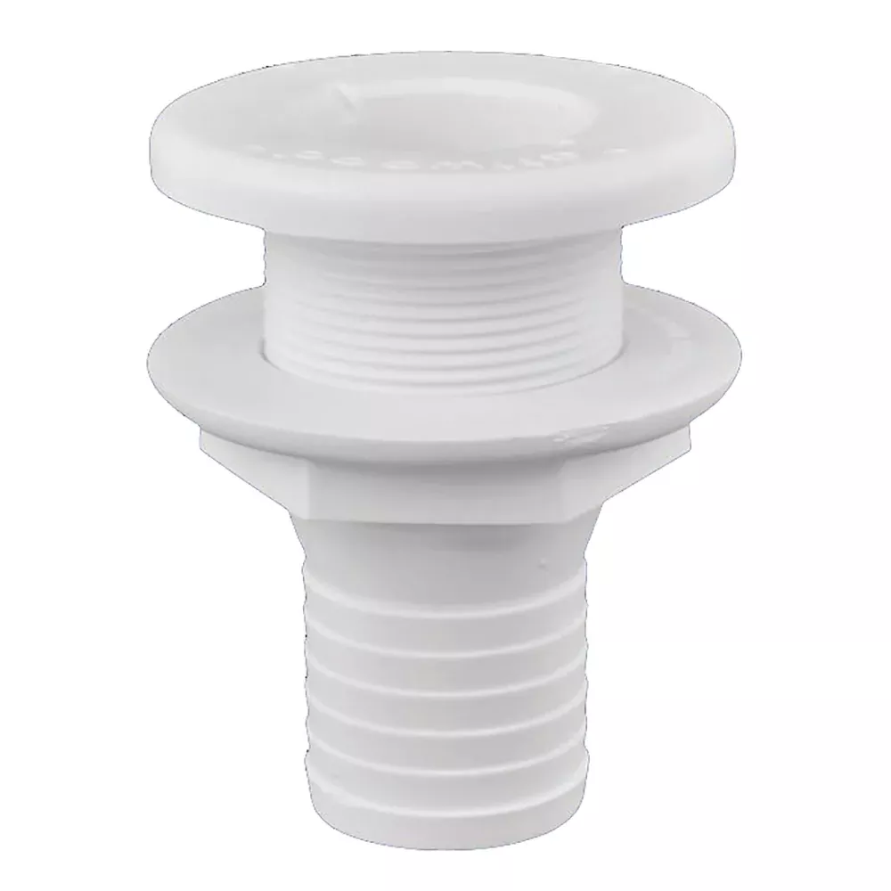 Attwood Plastic Thru-Hull Fitting – 1-1/2″ – White [3875-3]