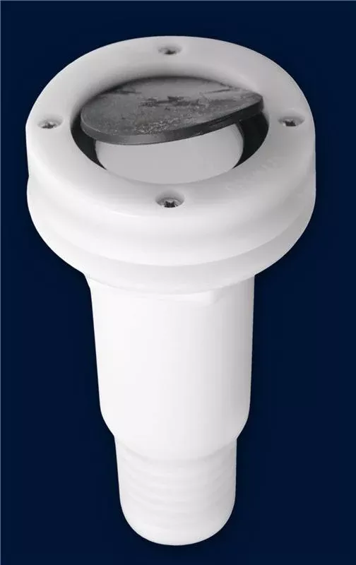 Attwood Plastic Thru-Transom for 1-1/2″ I.D. Hose with Scupper• 3881-1