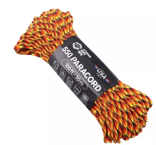 Atwood Rope Mfg 550 Paracord 100ft Fireball