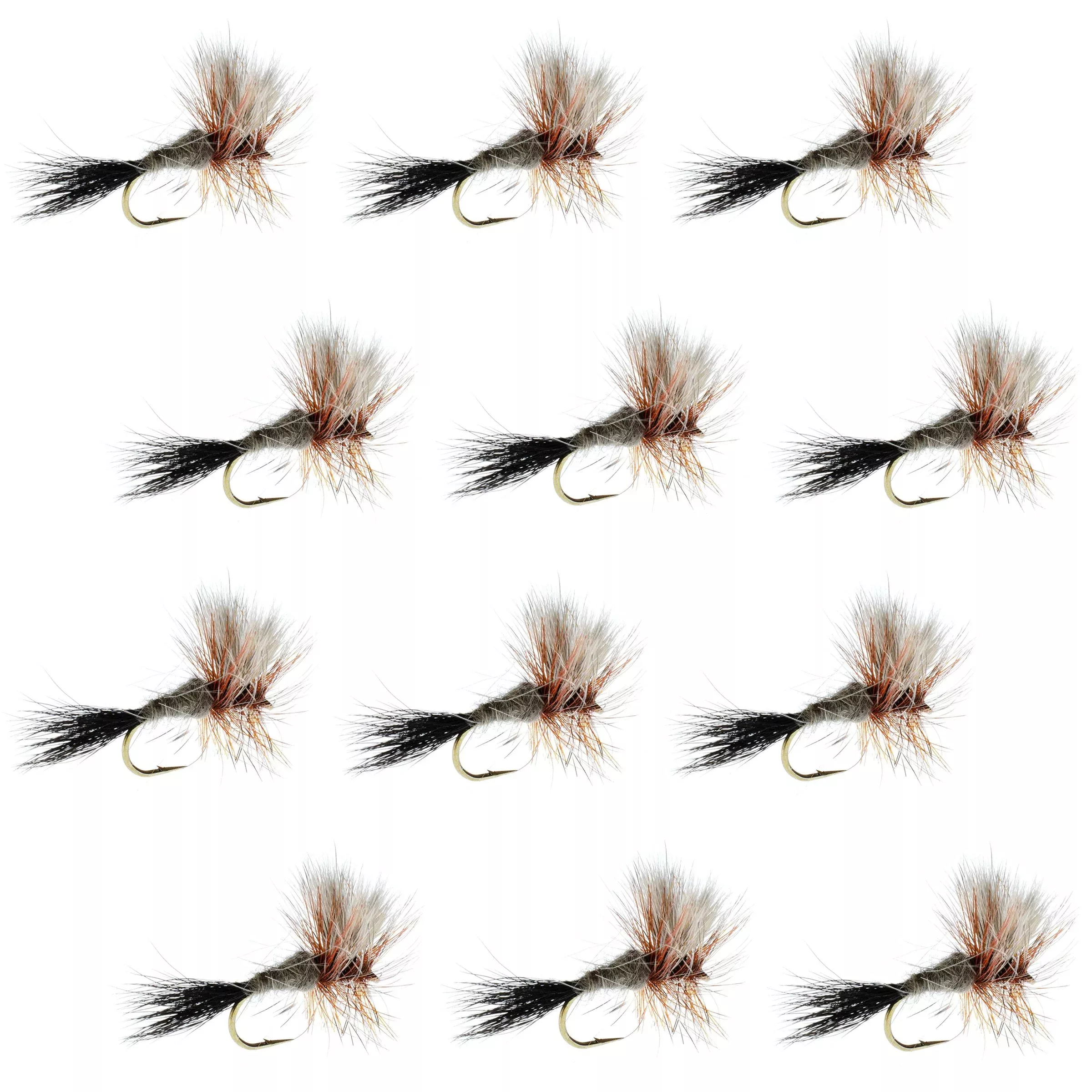 Ausable Wulff Classic Dry Fly 1 Dozen FliesHook Size 10
