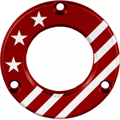 Axcel Driver Hubcap Red W/engraving Made In Usa/patriotic Theme