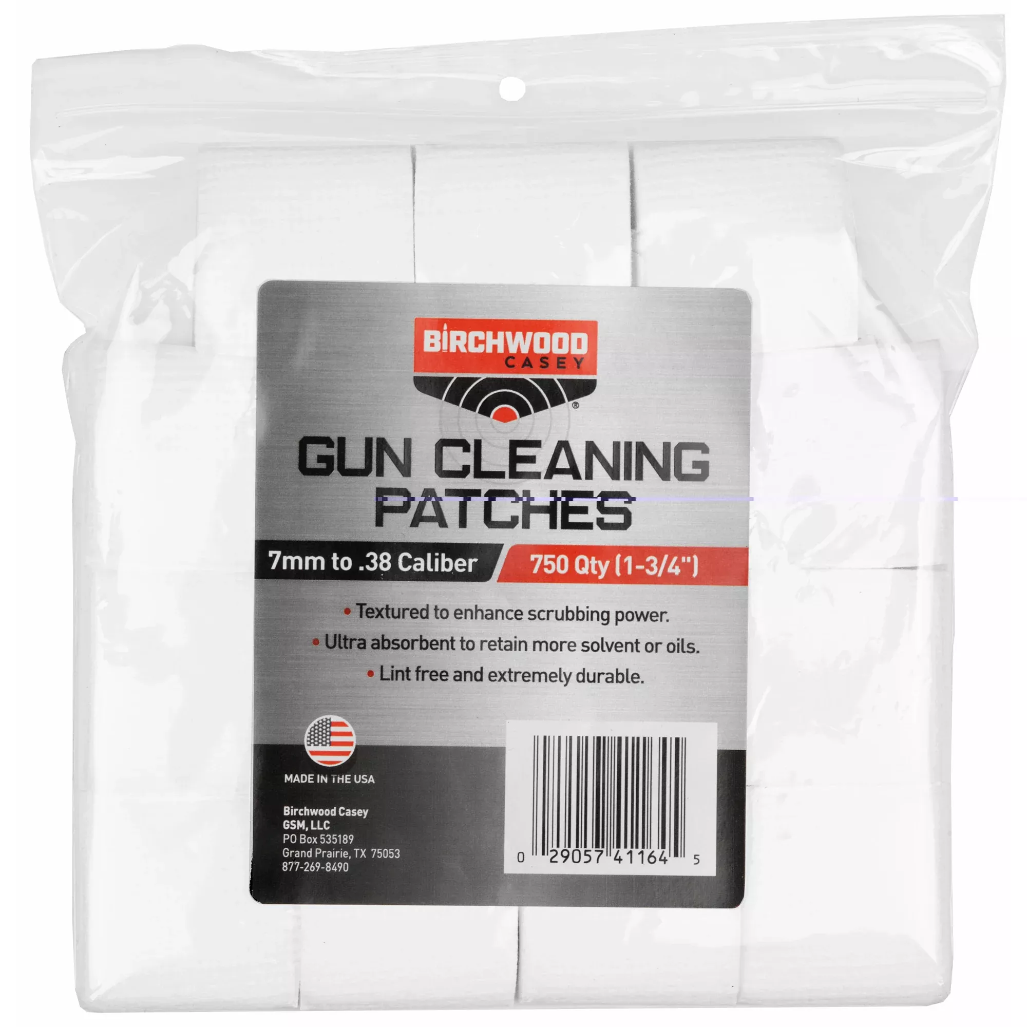 B/c Patches 1-3/4″ 7mm-.38cal 750pk