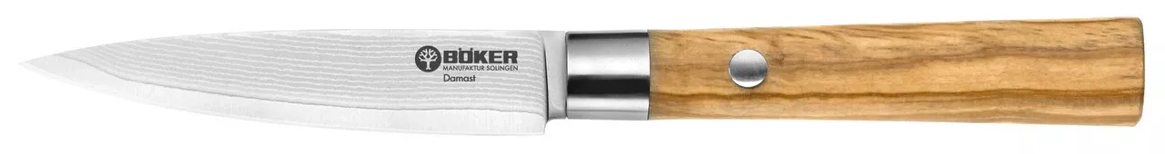 Böker Damast Olive Schälmesser