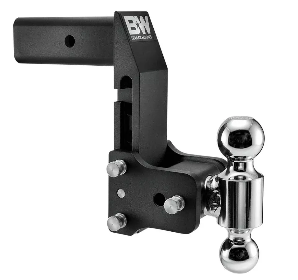 B&W MultiPro Tow & Stow Adjustable Dual-Ball Mount – 2.5″ Receiver – 2″, 2 5/16″ Ball – 7″ Drop• TS20066BMP