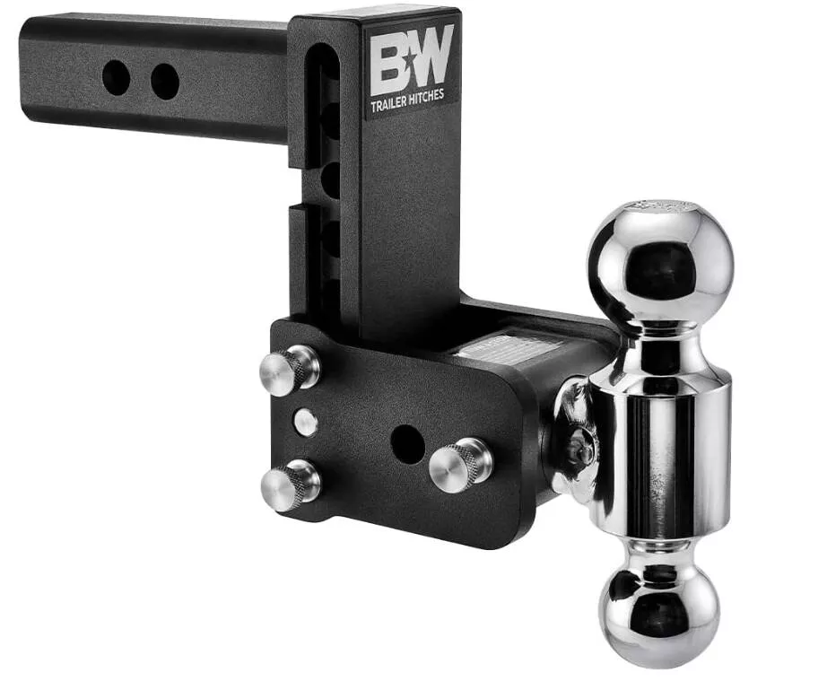 B&W Tow & Stow Adjustable Dual-Ball Mount – 2″ Receiver – 2″, 2 5/16″ Ball – 5″ Drop• TS10037B