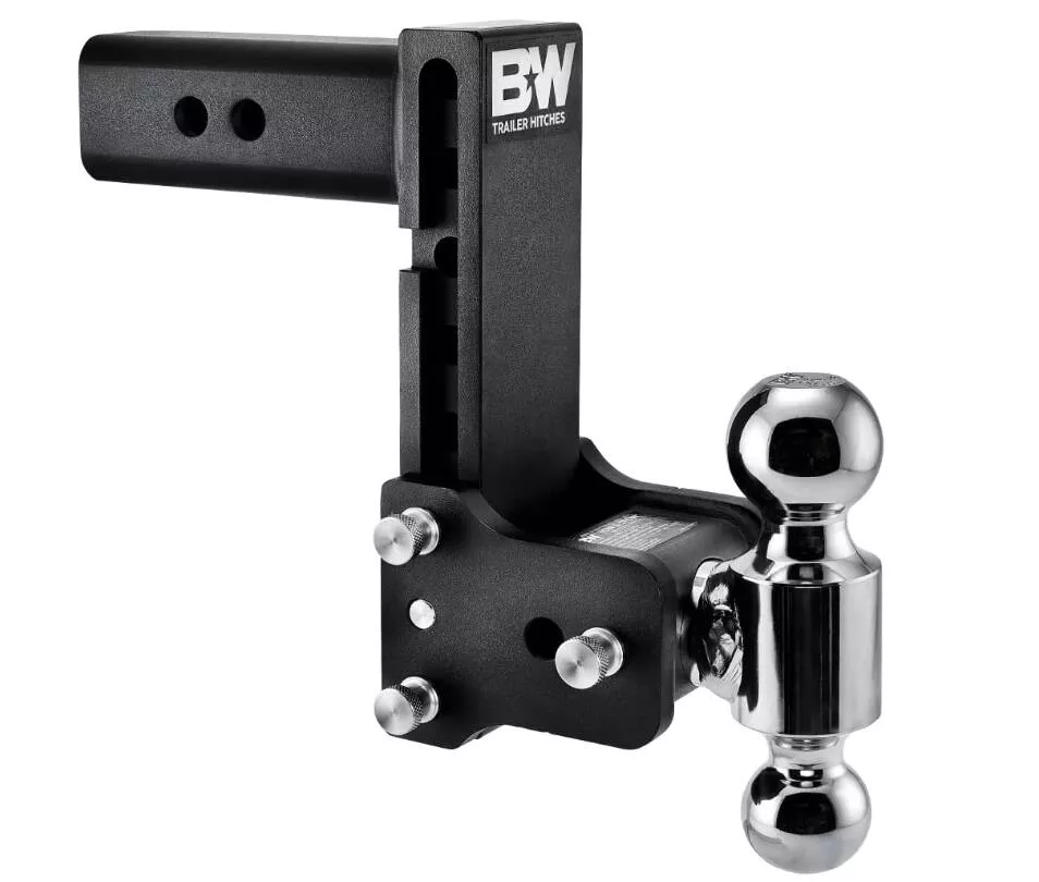 B&WTow & Stow Adjustable Dual-Ball Mount – 2.5″ Receiver – 2″, 2 5/16″ Ball – 7″ Drop• TS20040B