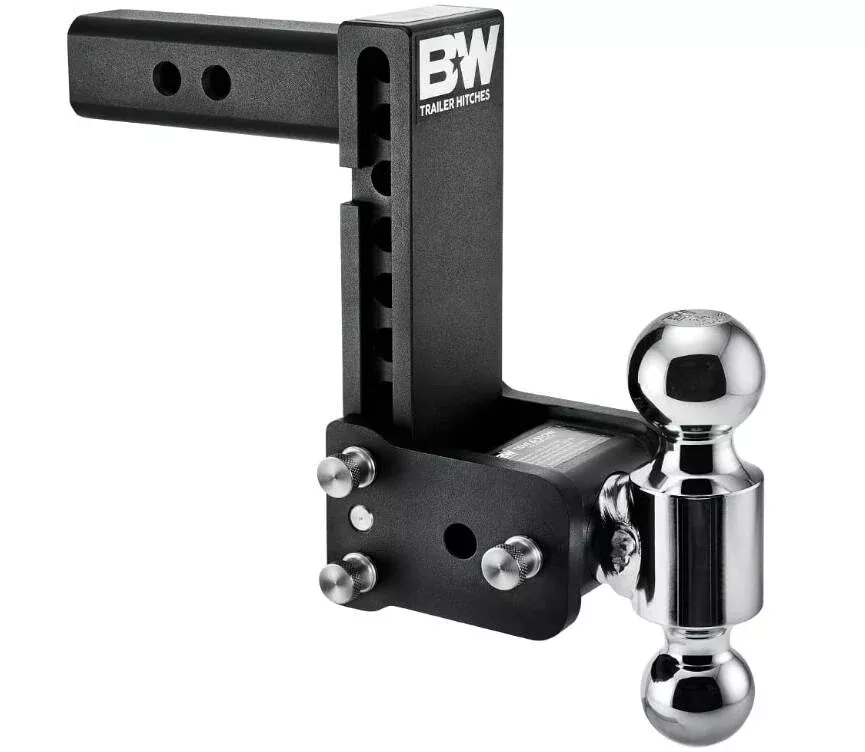 B&WTow & Stow Adjustable Dual-Ball Mount – 2″ Receiver – 2″, 2 5/16″ Ball – 7″ Drop• TS10040B
