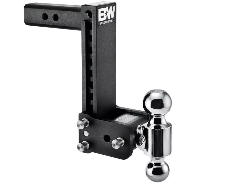 B&WTow & Stow Adjustable Dual-Ball Mount – 2″ Receiver – 2″, 2 5/16″ Ball – 9″ Drop• TS10043B