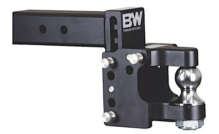 B&WTow & Stow Adjustable Pintle Hitch – 2.5″ Receiver – 2″ Ball – 8.5″ Drop• TS20055
