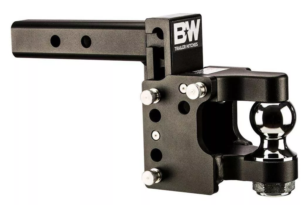 B&WTow & Stow Adjustable Pintle Mount – 2″ Receiver – 2″ Ball – 8.5″ Drop• TS10055