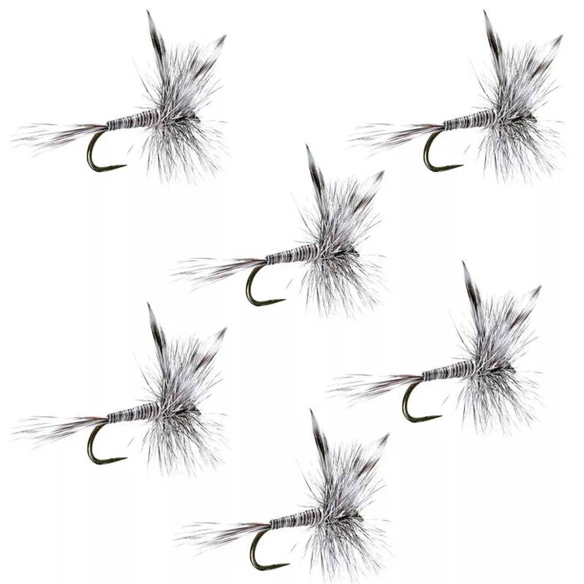 Barbless Mosquito Classic Trout Dry Fly Fishing6 Flies – Hook Size 12
