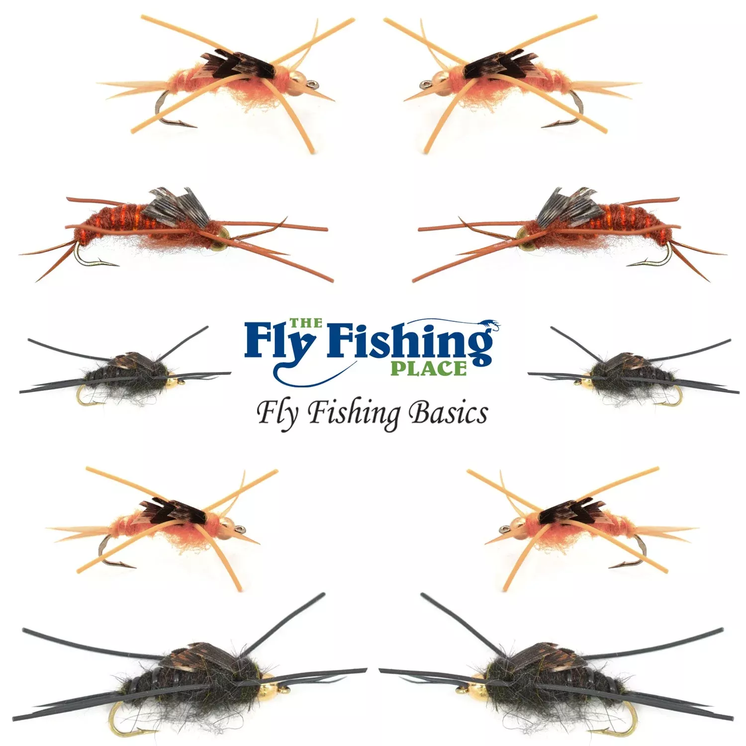 Basics Collection – Kaufmann’s Stonefly Nymph Assortment – 10 Bead Head Rubber Legs Wet Flies – 5 Patterns – Hook Sizes 4, 6, 8, 10, and 12