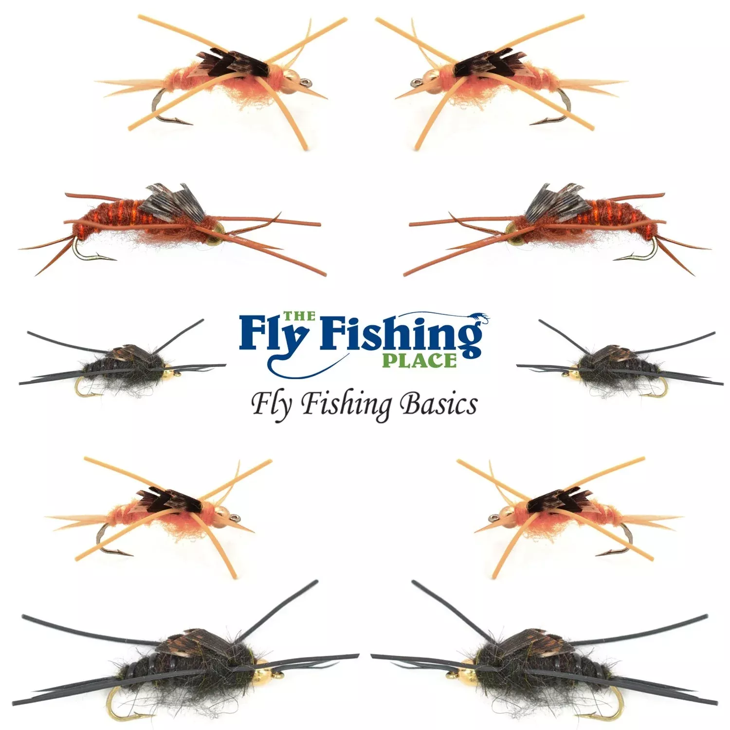 Basics Collection – Kaufmann’s Tungsten Bead Stonefly Nymph Assortment – 10 Bead Head Rubber Legs Wet Flies – 5 Patterns – Hook Sizes 4, 6, 8, 10, and 12