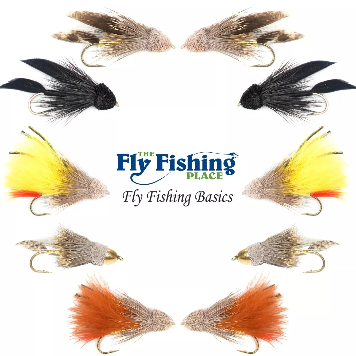 Basics Collection – Muddler Minnow Streamer Assortment – 10 Wet Flies – 5 Patterns – Hook Sizes 4 and 6