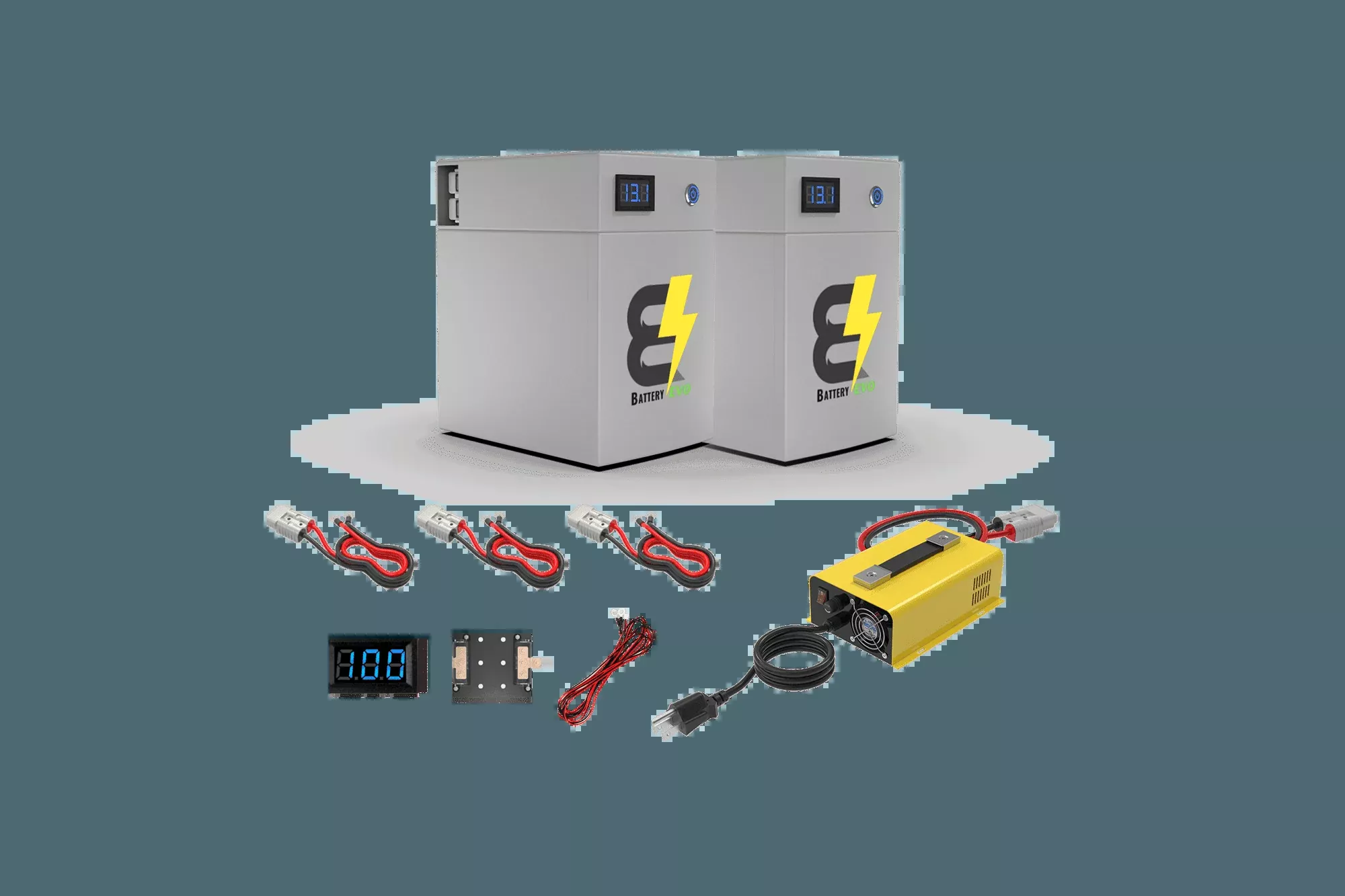 BatteryEVO 12V OWL LITE 2X Battery Kit (240Ah – 3 kWh) (SC)