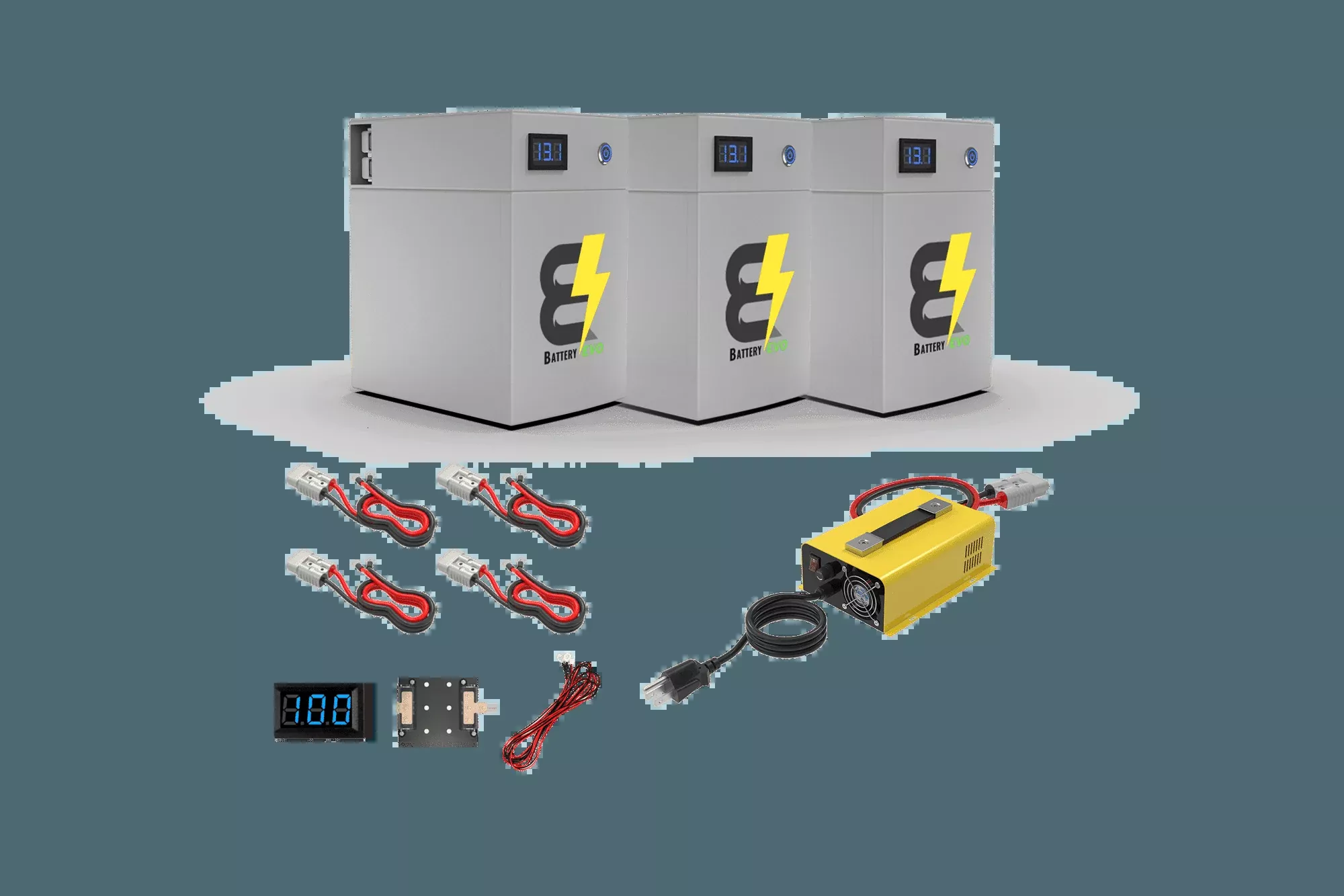 BatteryEVO 12V OWL LITE 3X Battery Kit (360Ah – 4.5 kWh) (SC)