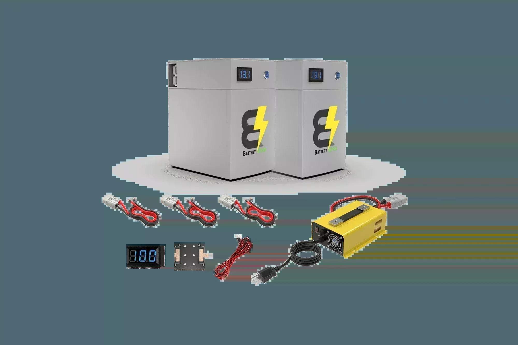 BatteryEVO 12V OWL105 2x Battery Kit (210Ah – 2.7 kWh)
