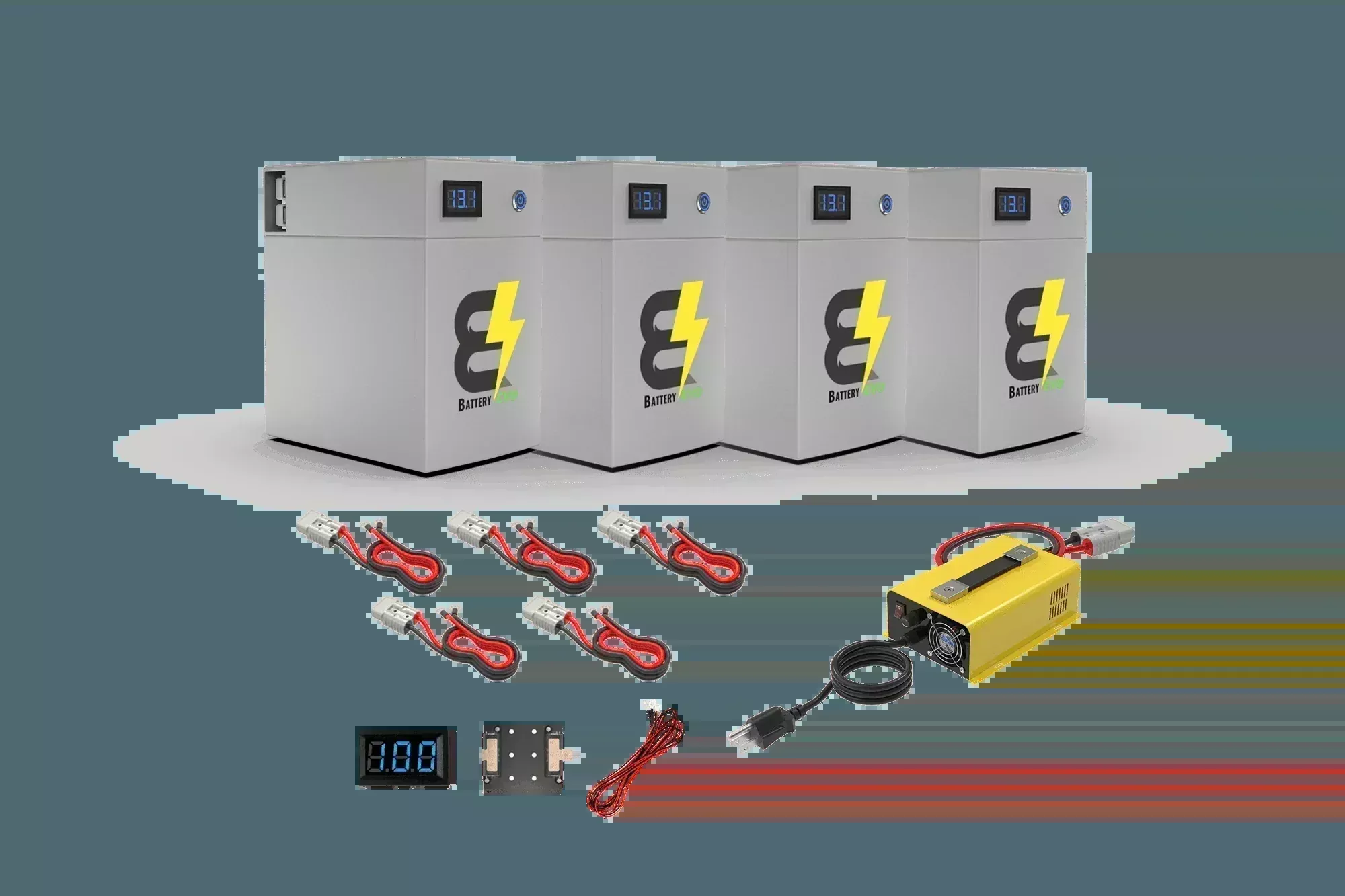 BatteryEVO 12V OWL105 4x Battery Kit (420Ah – 5.4 kWh)
