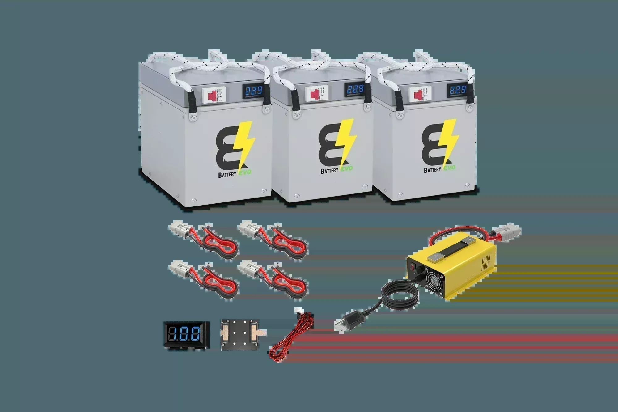 BatteryEVO 24V Eagle 3x Battery Kit (180Ah – 4.5kWh)