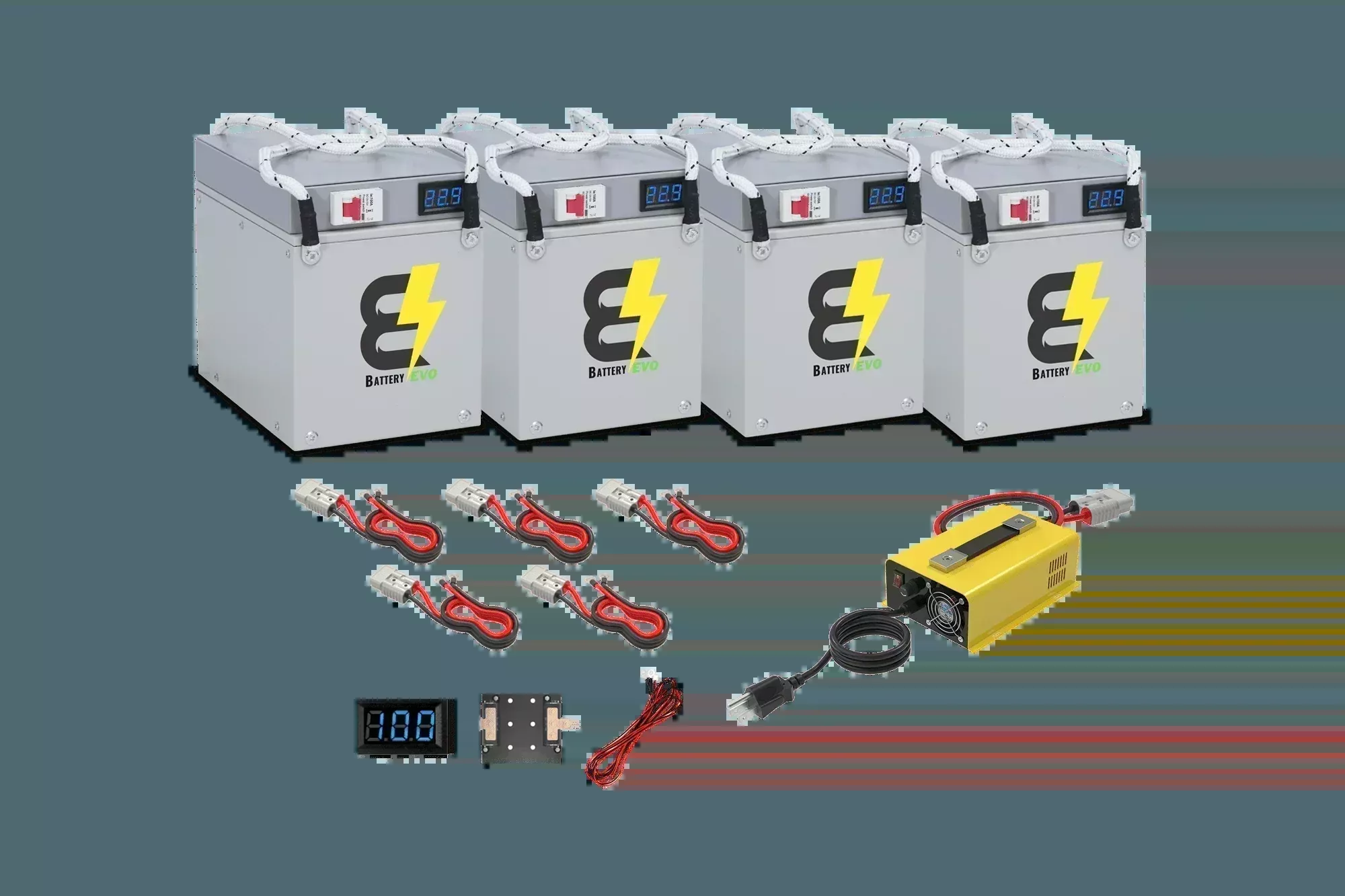 BatteryEVO 24V Eagle 4x Battery Kit (240Ah – 6kWh)