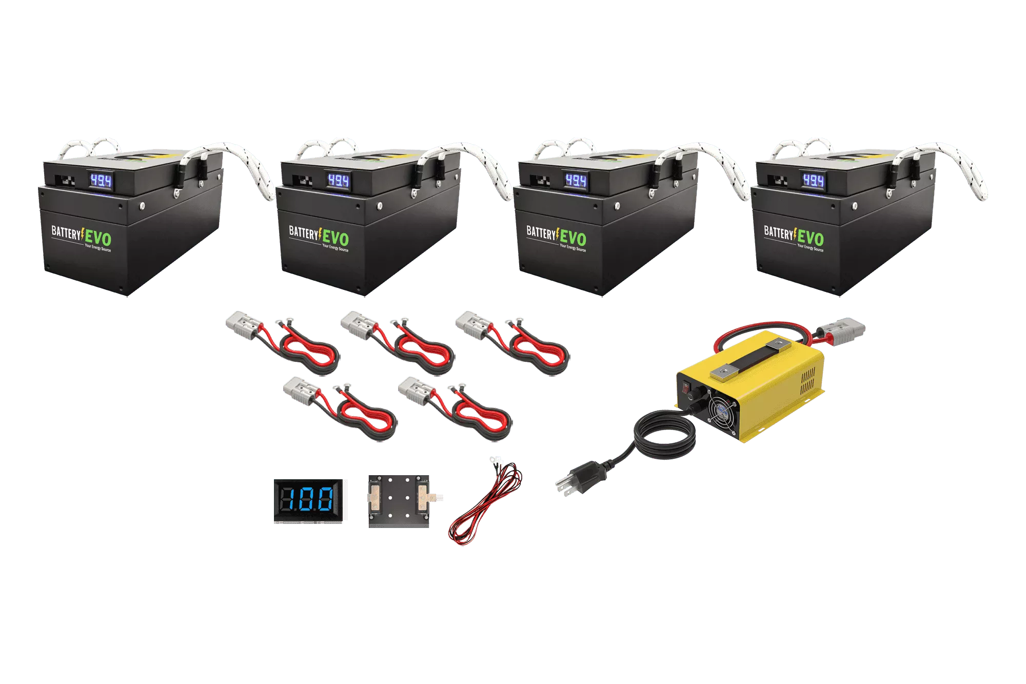BatteryEVO 48V BADGER 4x Battery Kit (188Ah – 8.4 kWh)