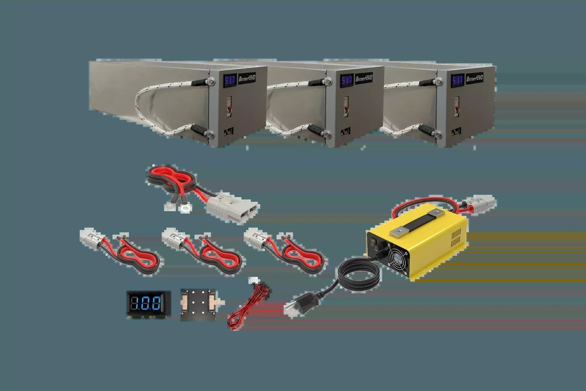 BatteryEVO 48V CHIHUAHUA 3x Battery Kit (120Ah - 6 kWh)