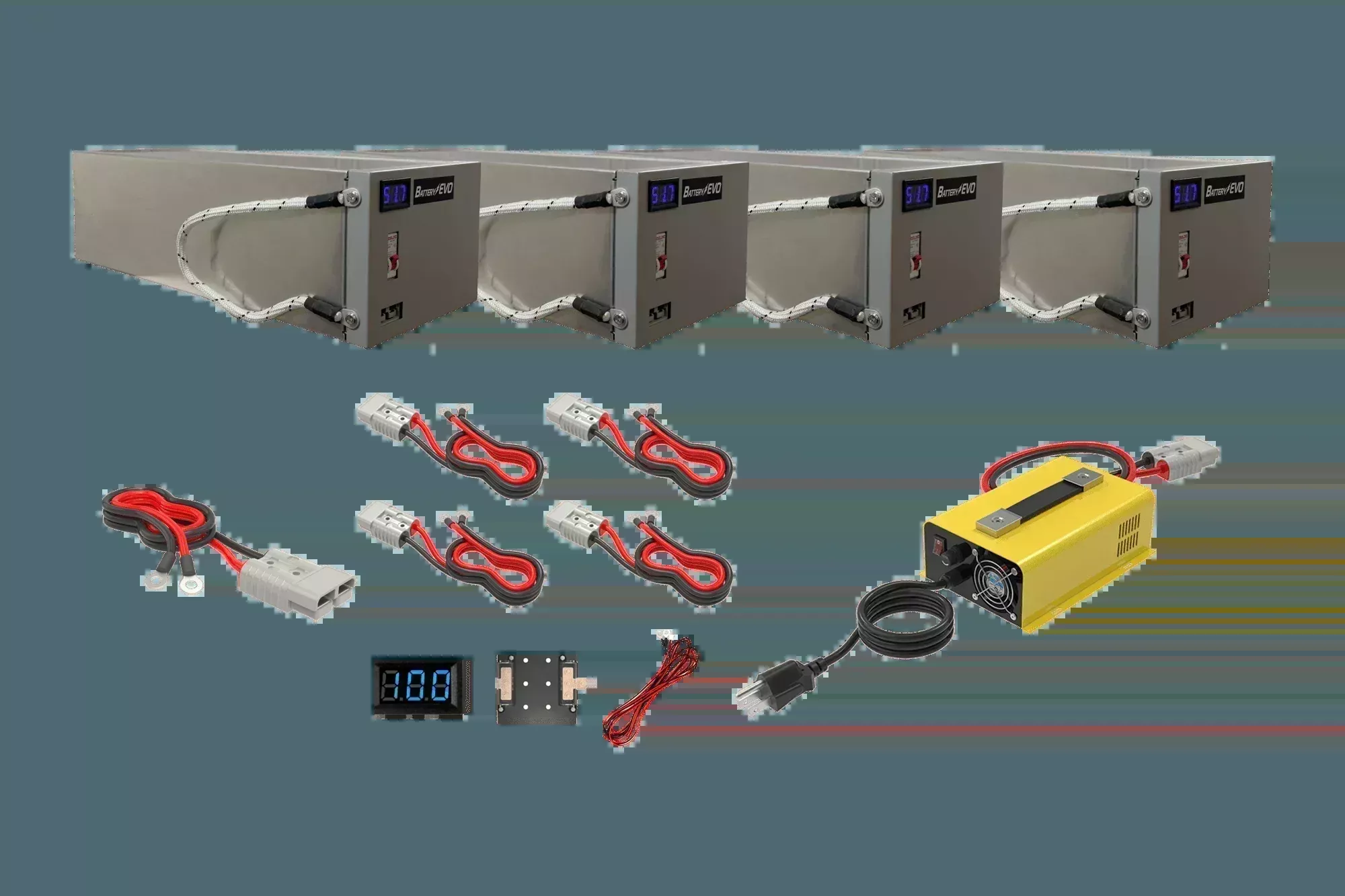 BatteryEVO 48V CHIHUAHUA 4x Battery Kit (160Ah – 8 kWh)