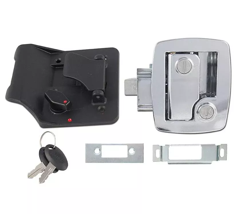 Bauer RV Entry Door Lock With Keys – Chrome• 013-535