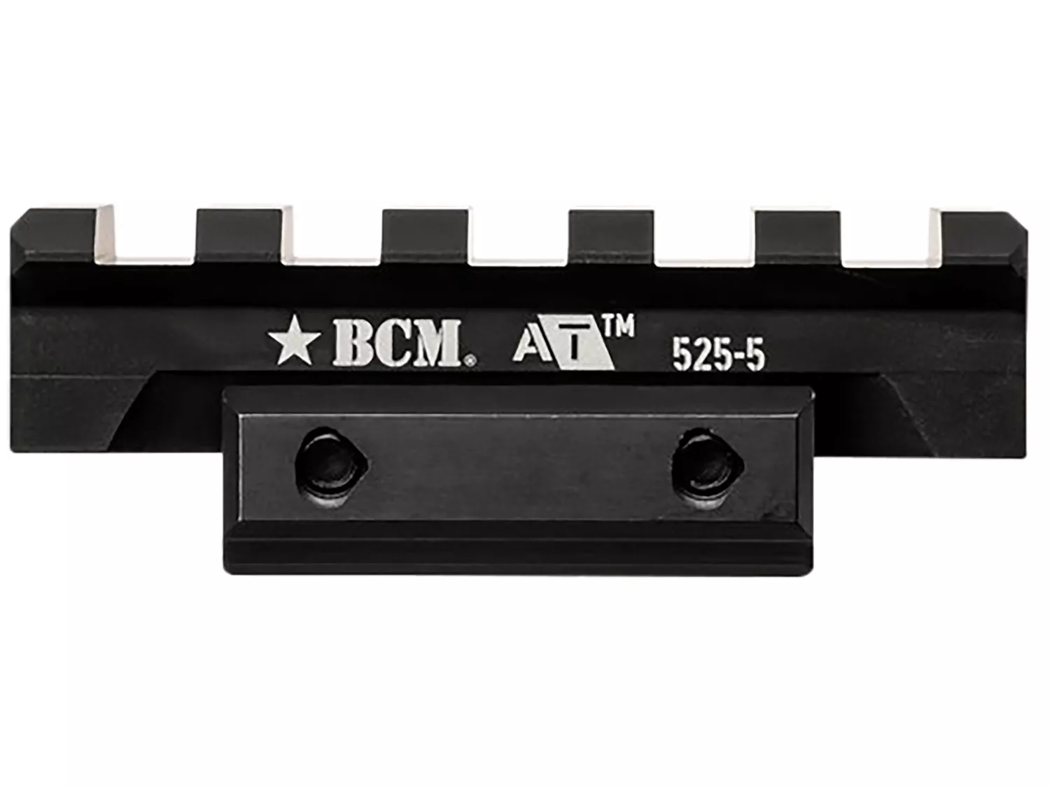 BCM A/T Optic Riser 525-5 Black Anodized 5 Slots