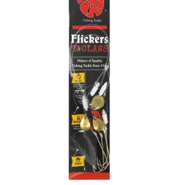 Bear Paw Tackle Flickers 'N Claws - Gold - Long Shank Baitholder - Gold - Size 2