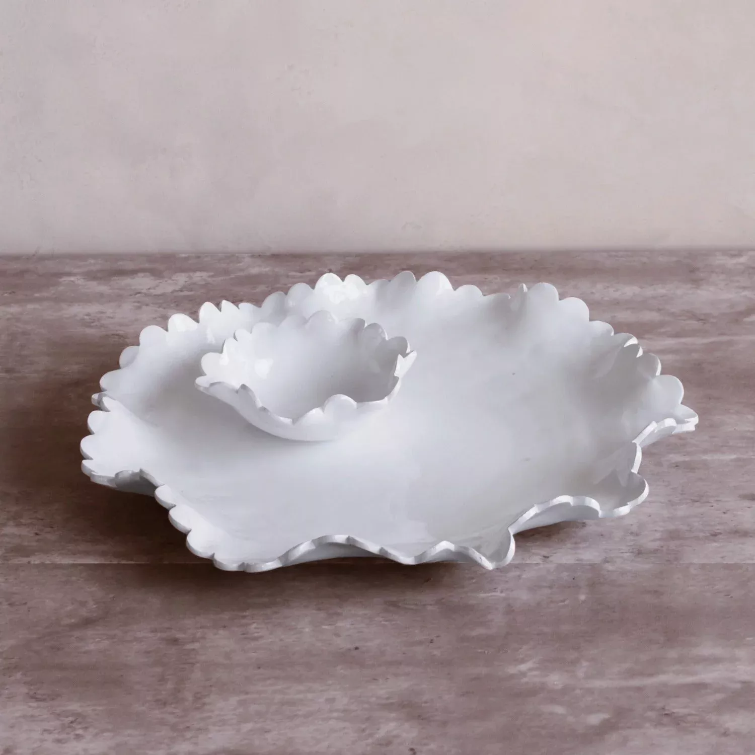 Beatriz Ball Vida Colette Round Platter with Mini Dip Bowl