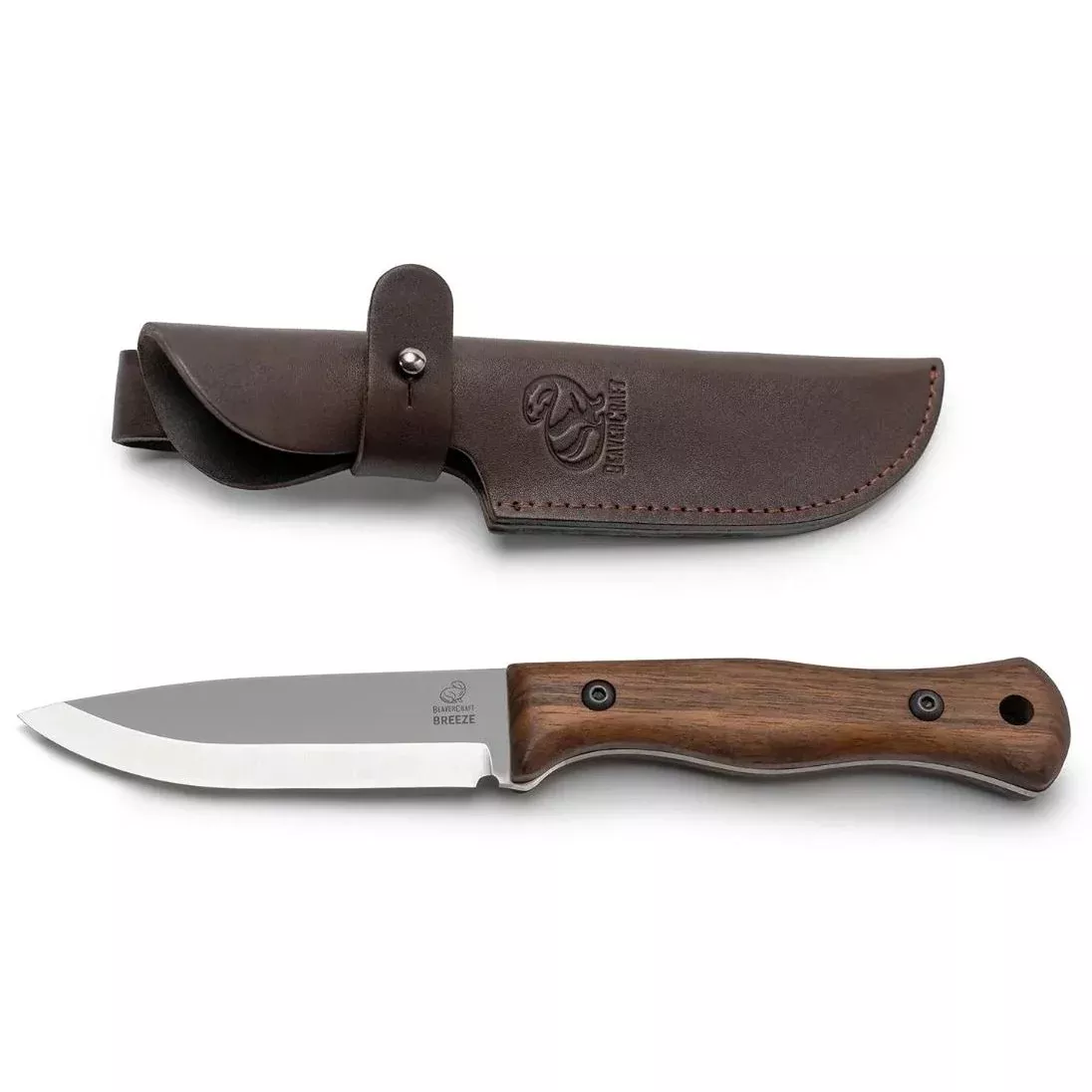 BeaverCraft Bushcraft Knife with Walnut Handle – Breeze BSH6