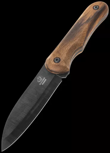 BeaverCraft Compact Bushcraft Walnut Fixed Blade