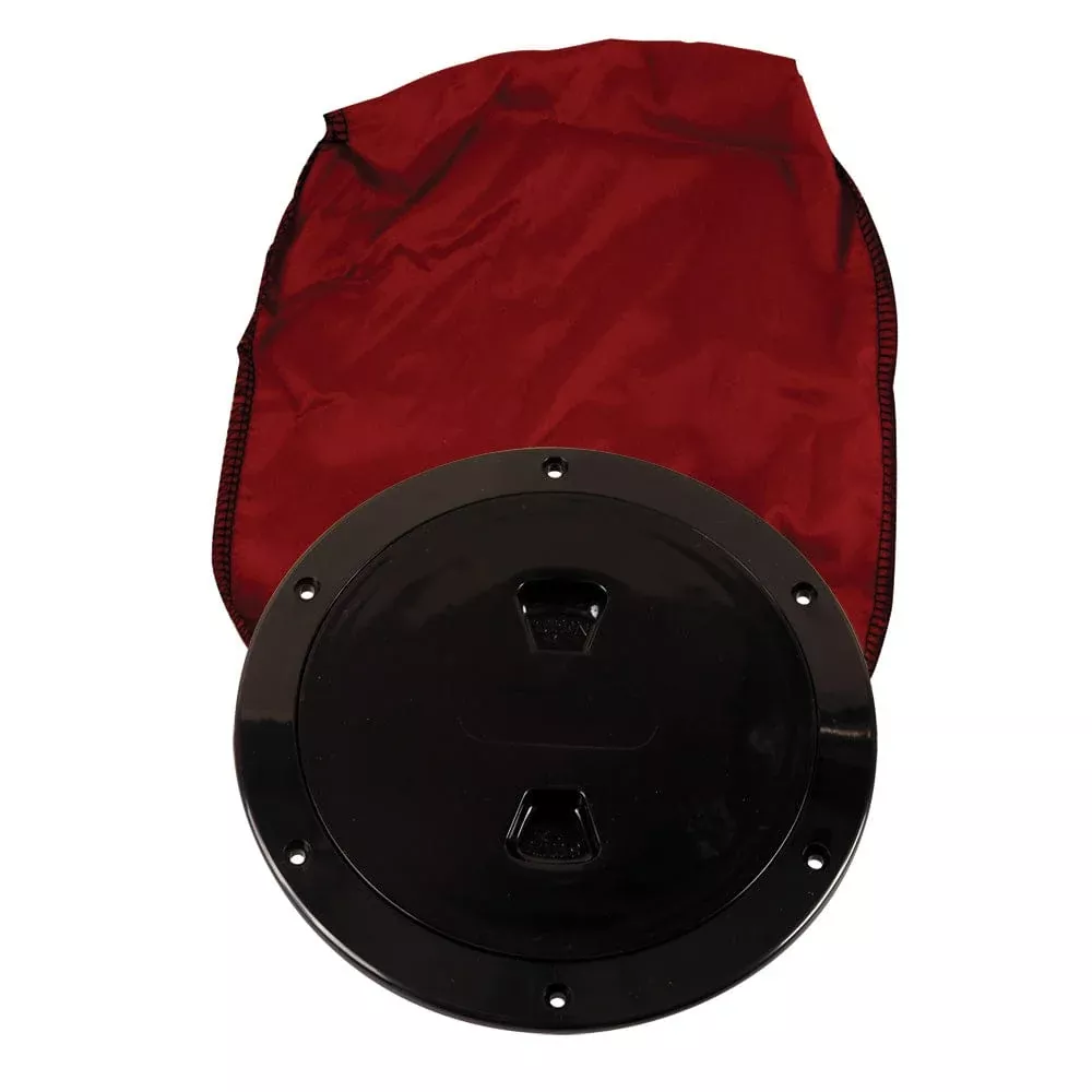 Beckson 6″ Stow-Away Deck Plate – Black w/12″ Bag