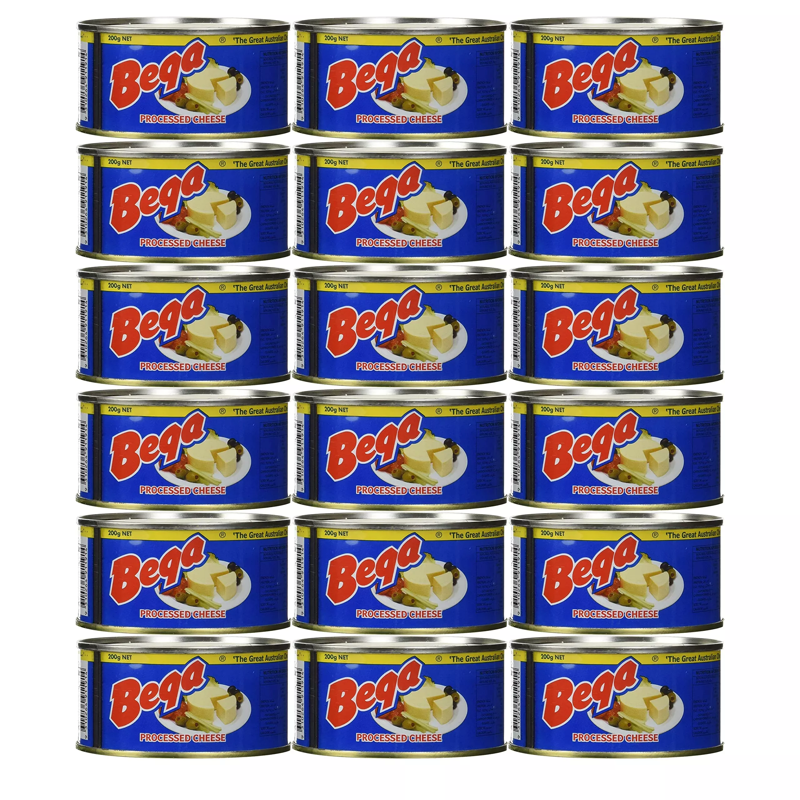 Bega - Canned Australian Processed Cheese - 18 Pack