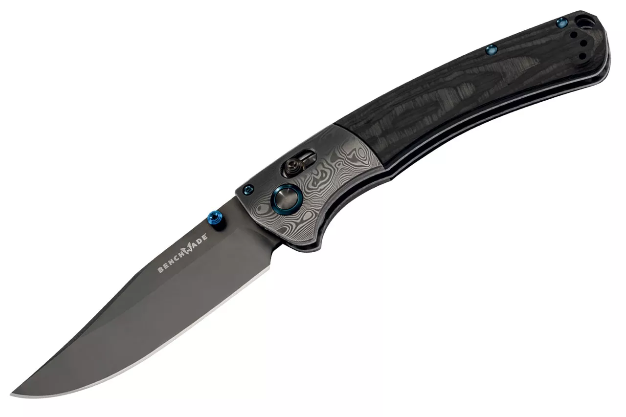 Benchmade 15080BK-191 Crooked River Gold Class AXIS Lock – 4.0″ CPM-20CV Plain Edge Blade – Carbon Fiber Handle – Limited Edition