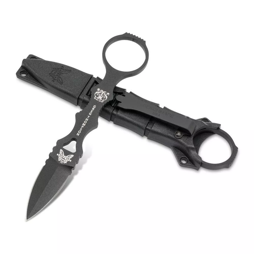 Benchmade 173BK Mini SOCP Fixed Blade Knife 2.22″ Black