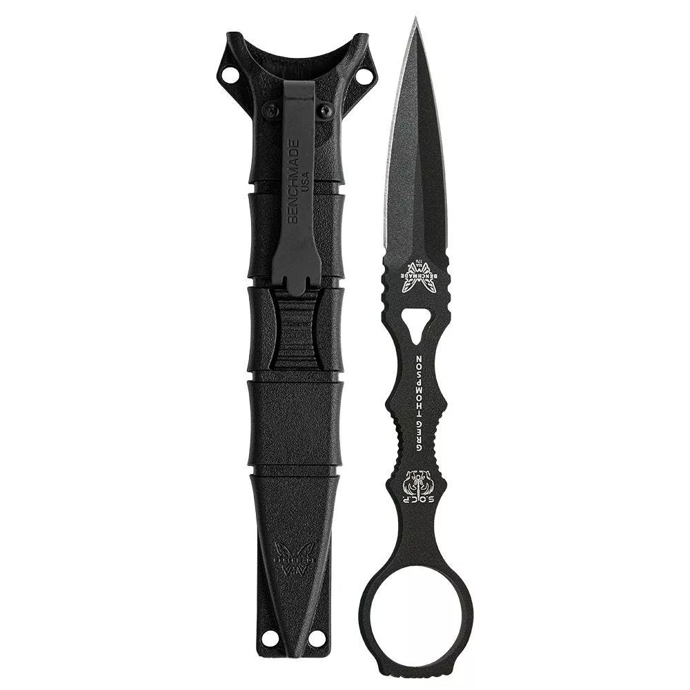 Benchmade 176BK SOCP Dagger Fixed Blade Knife 3.22″ Black